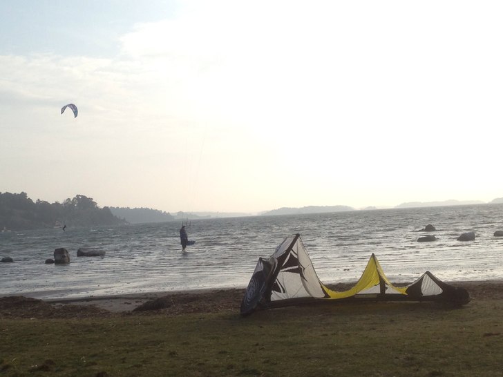 Var ganska byigt men det var roligt så länge det. Foto: Dalton. Åkare: Dalton.