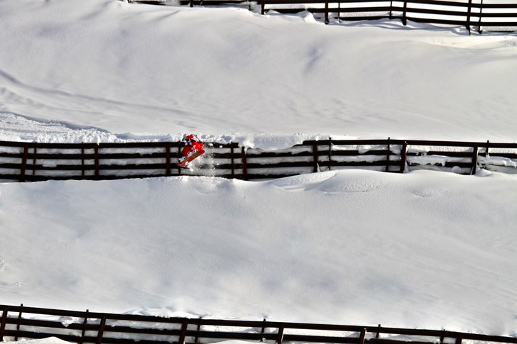 Droppa lavinstaket. Foto: David Gärdshagen.