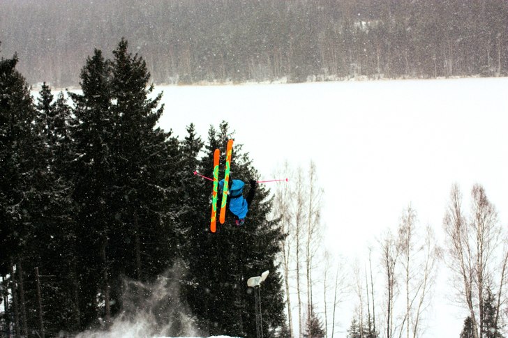 Switch backflip ;D. Foto: Felicia Yderbo. Åkare: Joseph Jansson.