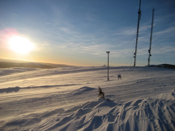 Perfekt skiddag i Dundret!. Foto: Alex karlsson.