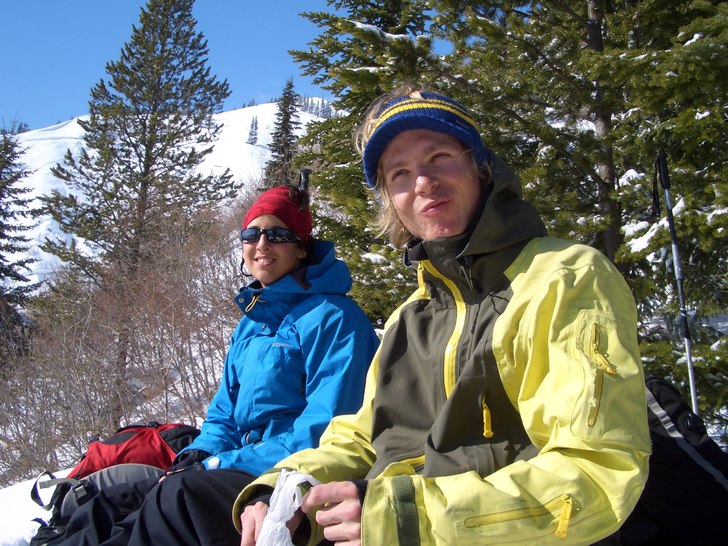 chillin out during hiking to mt. fernie. Foto: olav. Åkare: dea og vegard.