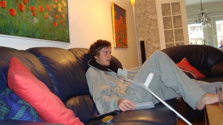 Daz ledband af!. Foto: Fredrik Johansson. Åkare: Paul Carmichael (jag).