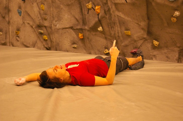 Anna laddar inför frankrikeresan:-). Foto: Mikael Höglund. Åkare: Anna Magnusson.