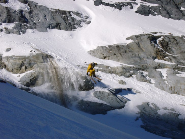 En trevlig dag pa glaciaren.. Foto: Michel. Åkare: David Kling Odencrants.