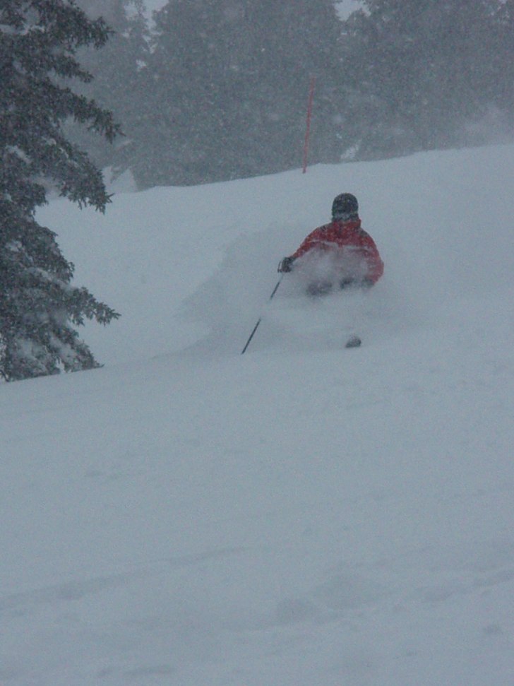 Under ett kraftigt snödump hittade vi en skogsrep. Foto: Ulf Nilsson. Åkare: Måns ekström.