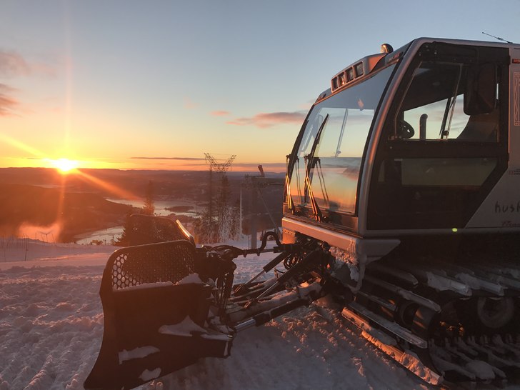 Flott dag på fjellet!
Det er -7 i dalbunnen og +1.