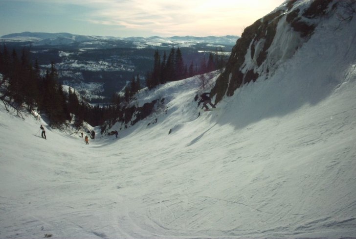 Ett foto på ravinen i Duved. Kanske inte det bäs. Foto: Sanna Olsson.