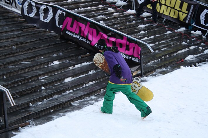 Frontline Railjam 2009. Foto: Jocke L. Åkare: Halldor Helgason.