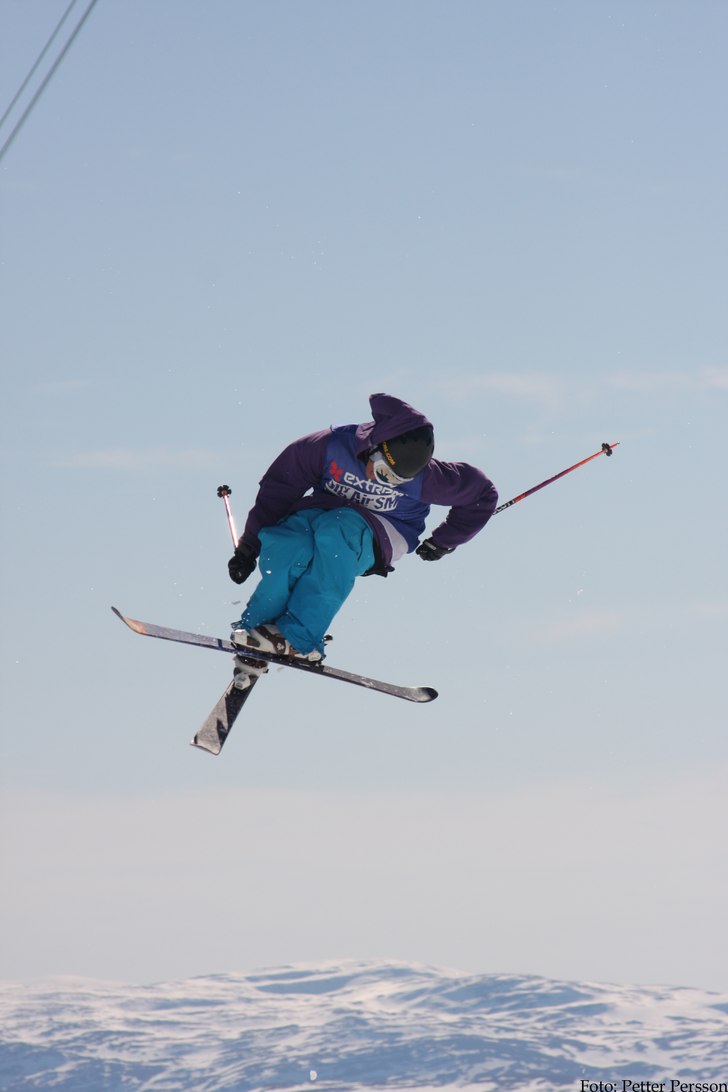 Bilder ifrån dagens SM Big Air 2009 ifrån Åre! . Foto: Petter Persson. Åkare: Frej Jönsson.