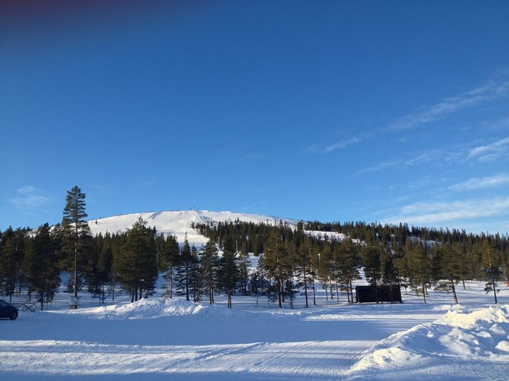 Näsfjället från parkeringen.
