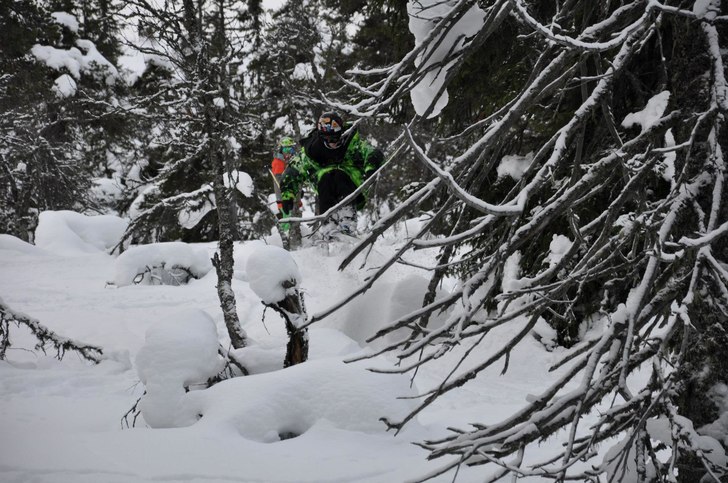 Pow pow i tandå!. Foto: Henrik Warmark. Åkare: Carl Enholm (Jag).