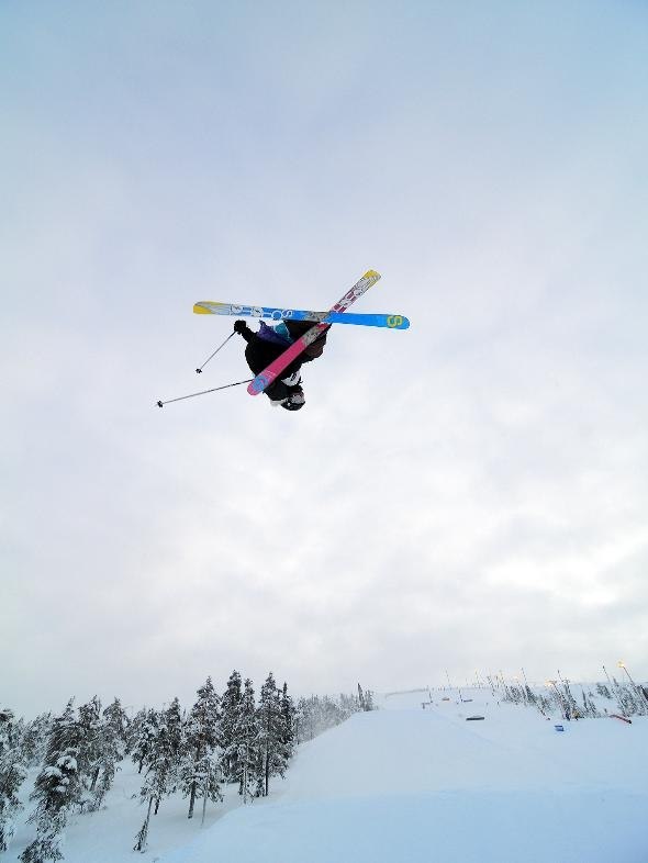 Fotosession i Tandådalens svarta linje under Jib . Foto: Jib Academy. Åkare: Jonas Zeidlitz.