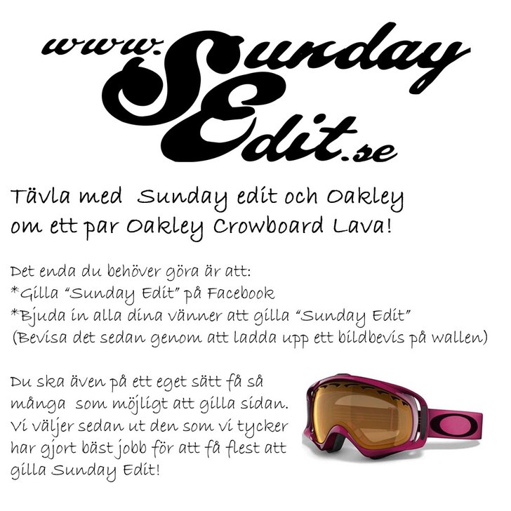 TÄVLA OM ETT PAR NYA CROWBAR.