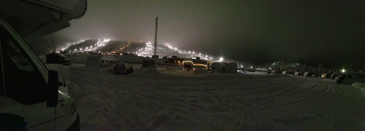 Fram i Dundret med husbilen.