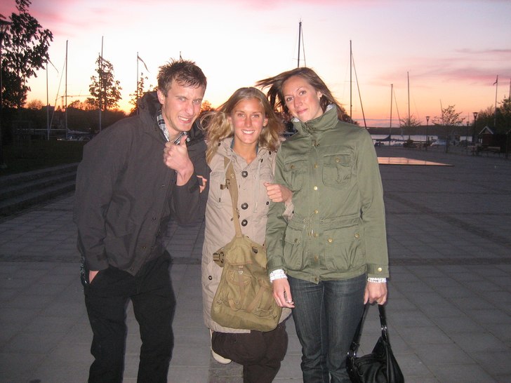 Min kära bror, jag i mitten och bästis Mikaela. Foto: Kompis.