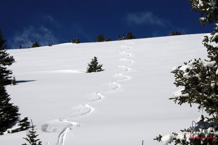 Ensam uppe i Hoosier Pass en lördagmorgon när al. Foto: Jonas Emilsson. Åkare: Jonas Emilsson.