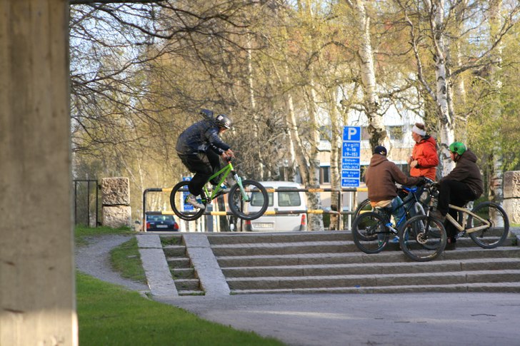 180 i blås vädret.. Foto: Viktor Björklund. Åkare: Emil Moberg.