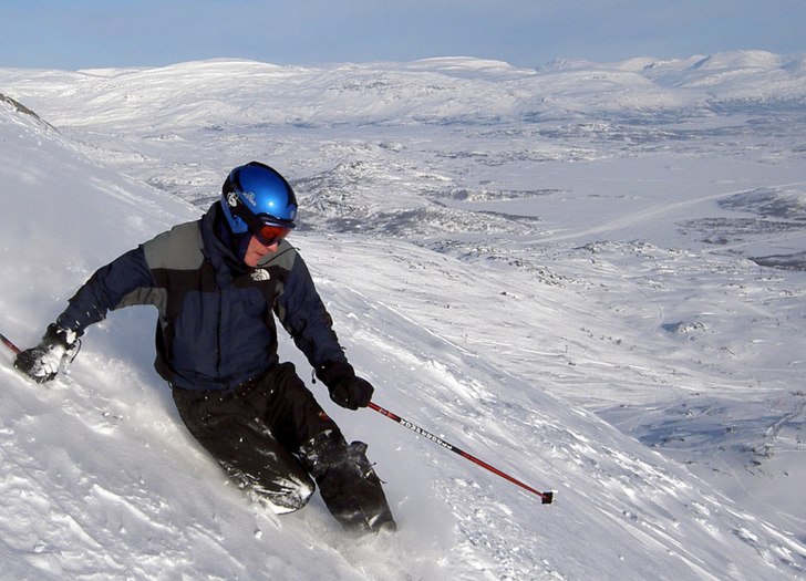 Ett bra åk på Nordals.. Foto: Jon Lindmark. Åkare: Peter Dahlberg.