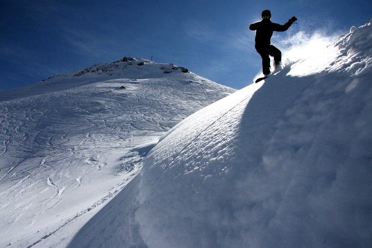 Härlig väder i Val Disere!. Foto: Ulf Spennare. Åkare: David Spennare.