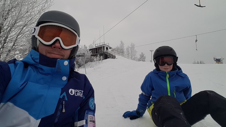 Jag och min äldsta grabb är och drar några repo.