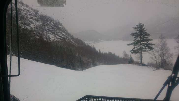 Vinterferie!
Vinterferien starter med snøvær! 
.