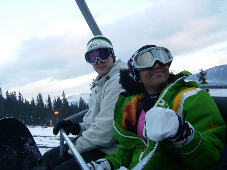 Kompisar som jag lyckades få intresserade av alpi. Foto: Henri Nilsson. Åkare: Kompisar.