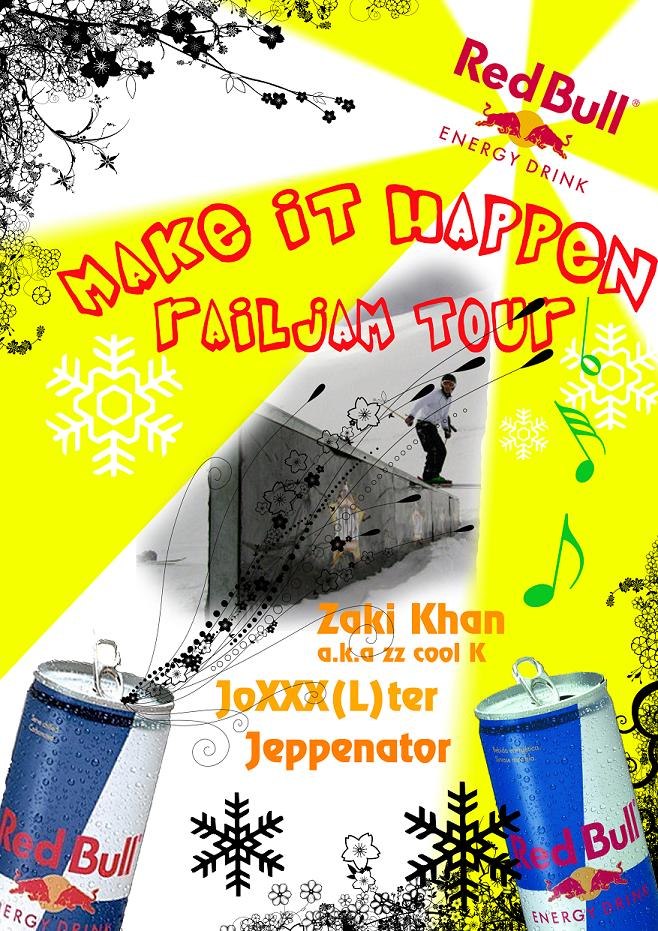 NU ÄR DE I FULL GÅNG!

MAKE IT HAPPEN RAILJAM . Foto: Victor Gustafsson/ Jesper Norén. Åkare: Jacob Gustafsson.