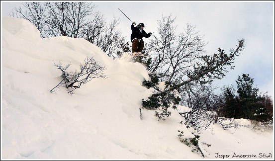 Storgrova istheshit !. Foto: Jesper Andersson Sthål. Åkare: Gustav Frändfors.