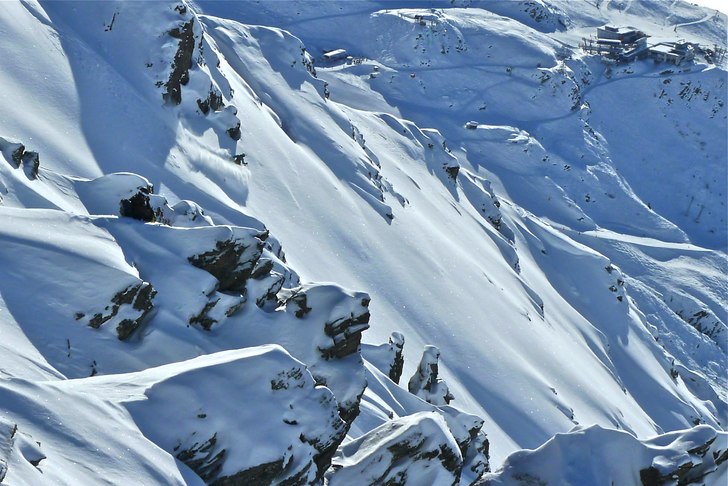 Couloir. Foto: Mika Kankainen. Åkare: Mikko Rapeli.