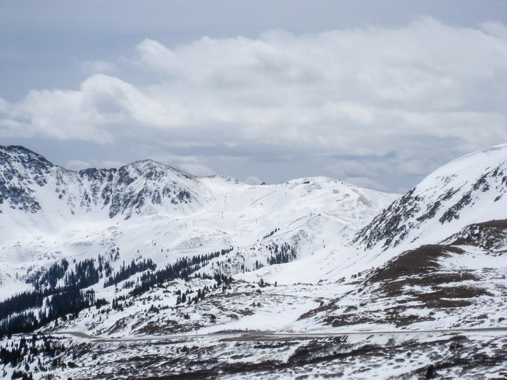 Arapahoe Basin från Loveland pass..