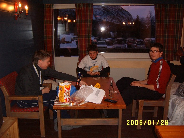 Vilarlite efter en jobbig dag!. Foto: Pappa. Åkare: Jag, philip å johan.
