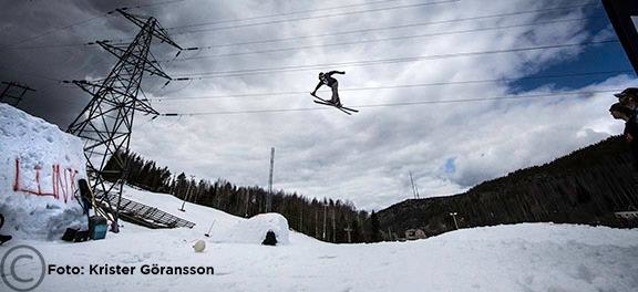 Fet grab på 20 meters gap. Foto: Krister Göransson. Åkare: Antoon Hörnfeldt.