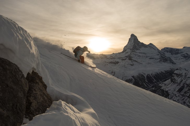 Rothorn afternoon light. Foto: Hans Sellberg. Åkare: Christian Fickler.