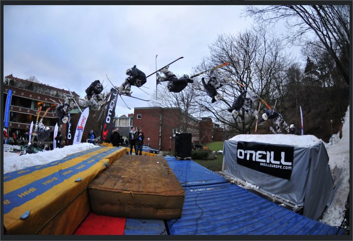 First ever successfuly double flip at CBJO!. Foto: Erik Carlsén. Åkare: Oskar Pedersen.