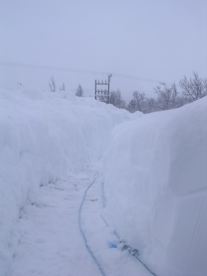 Stugan, mkt snö ! :D.