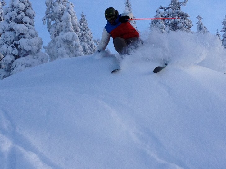 Grymt bra snö januari i Sälen. Foto: Jonas Holmgren. Åkare: Patric Henricson.
