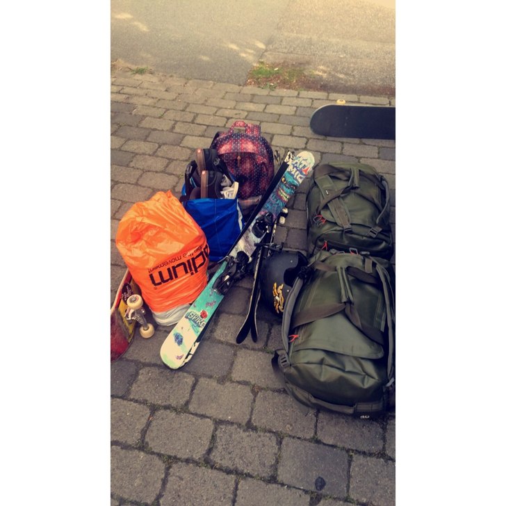 Mot snowcamp med @Siggeoge och han killen utan fre.