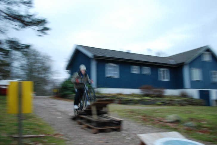 Foto: pappa. Åkare: jag.