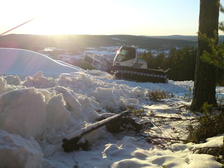 funke i pistmaskin.. Foto: jag.
