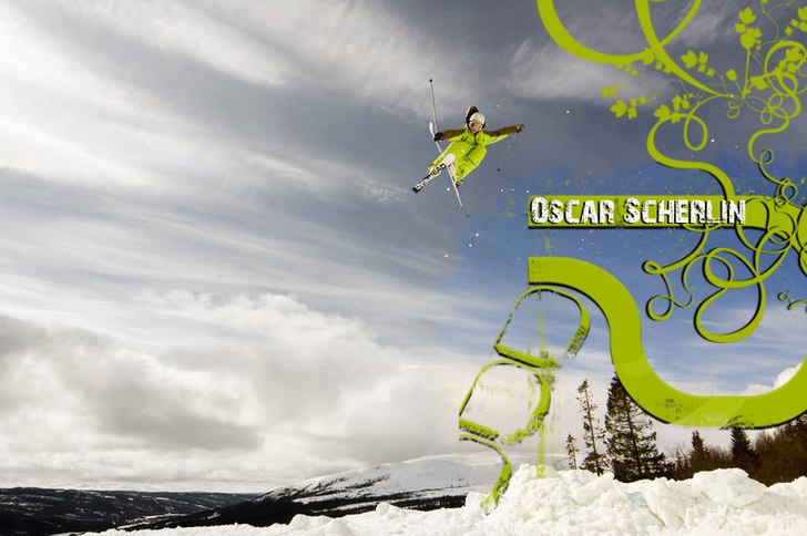 Jag som redigerat en bild på Oscar Scherlin.. Foto: Kristina Nordenmark. Åkare: Oscar Scherlin.