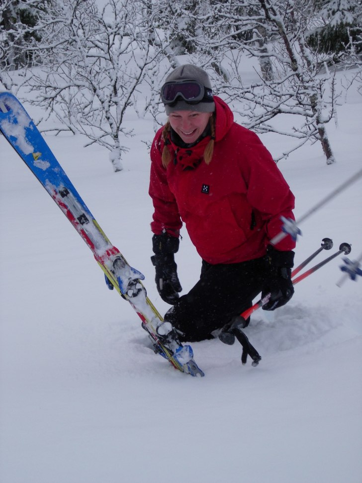 Tog fel väg.... Foto: Jonas Montgomery. Åkare: Louise Montgomery.