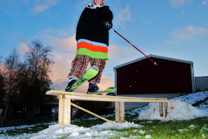 Jag kör lite på vår nya rail:D. Foto: Anders Holmberg (Ica). Åkare: Tommie Johansson.