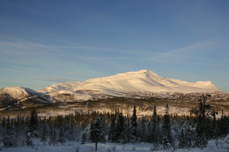Tagen från Åre Björnen öven Åreskutan en tidi. Foto: Klas Emanuelson. Åkare: Åreskutan.