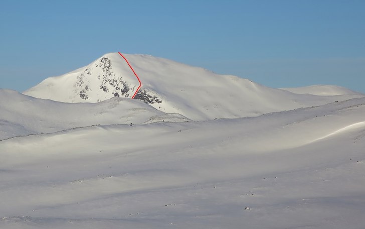 Här ser man lite av starten av skidåket fram til. Foto: Mattias Skantz.