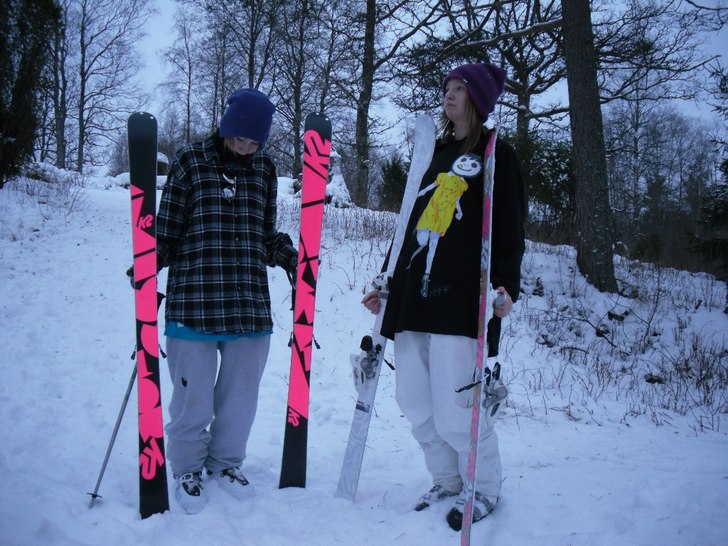 Foto: självutlösare. Åkare: sandra bodin och elvira lolk.
