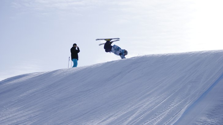 Sebbe drar en fin handdrag 3a i Tandådalen superp. Foto: Petter Sundström. Åkare: Sebastian Helgesson.