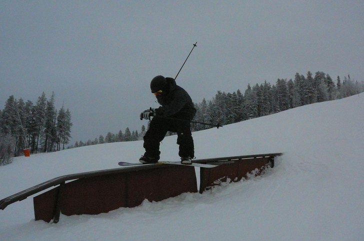 railin with poles. Foto: Anders Sörlin. Åkare: fernando.