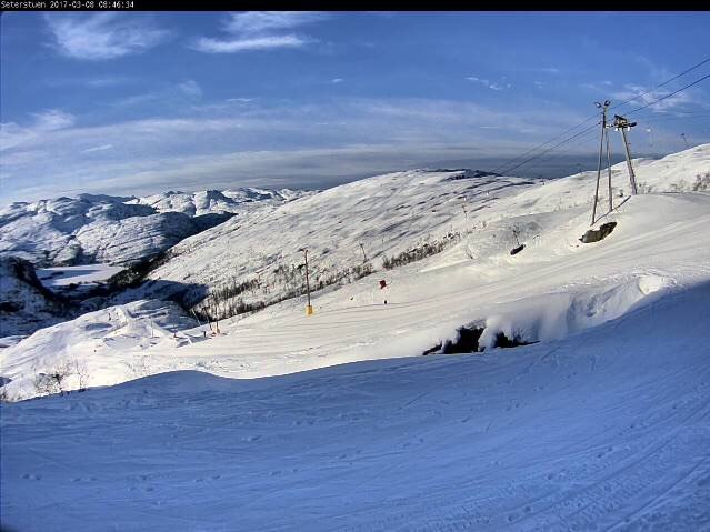 Fine forhold!
Onsdag kl. 08.45 er det -8 grader, p.