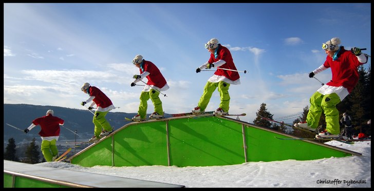 Joakim Mathisen over battle-shipen . Foto: Christoffer Dybendal. Åkare: Joakim Mathisen.