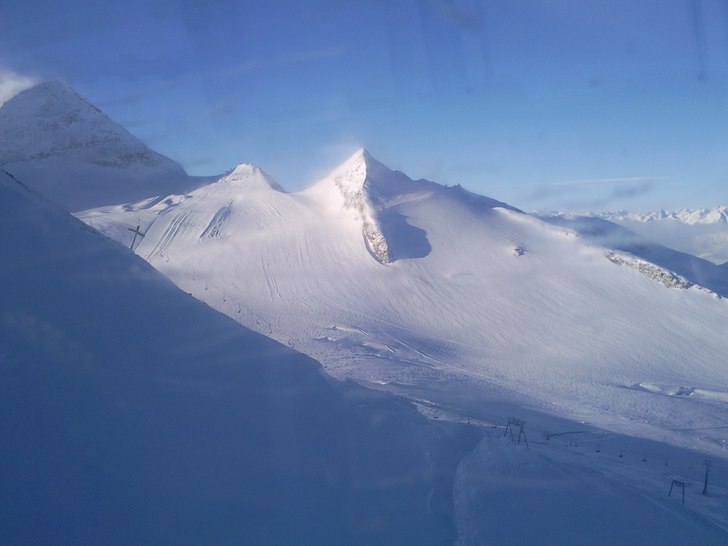 Från toppkabinen västerut kl 09.10 efter tre dag. Foto: Erik Sanderson.